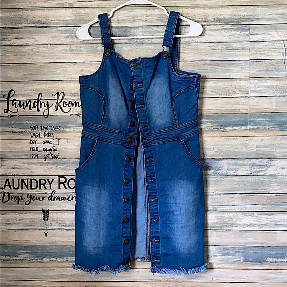 Basic Denim Wax Jean Dress